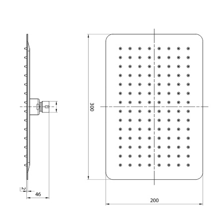Верхний душ Lemark LM9490GM
