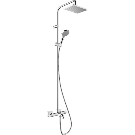 Душевая система Showerpipe 230 1jet с термостатом для ванны Hansgrohe Vernis Shape 26284000