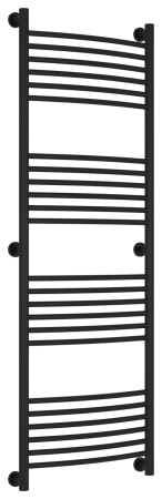 Полотенцесушитель Водяной Выгнутая Сунержа Богема + (150х50) Матовый Черный 31-0221-1550