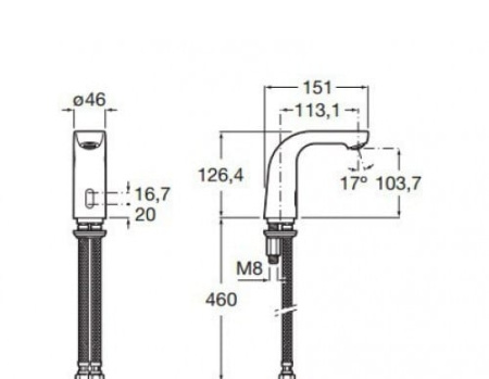 Смеситель для раковины Roca L20-E 5A5309C00