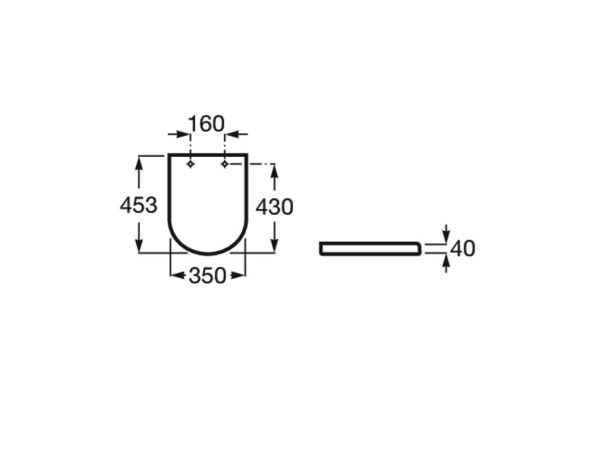 Крышка для чаши Roca The Gap Round 801D10001 Крышка для чаши Roca The Gap Round 801D10001