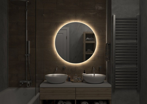 Зеркало с теплой подсветкой Art&Max Sanremo AM-San-1000-DS-C