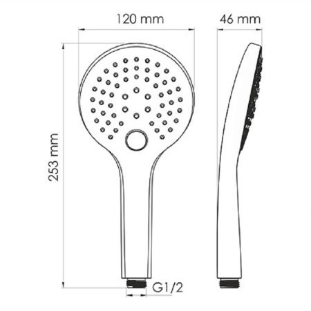 Душевая система WasserKRAFT A85155, белый