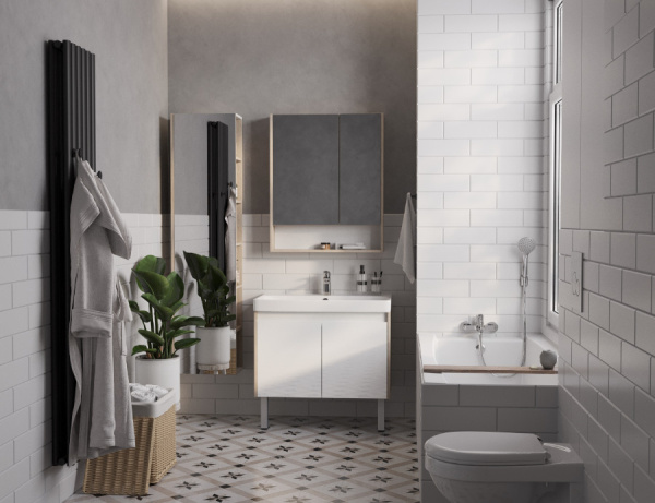 Тумбас раковиной Aquaton Сканди Doors 80 1A2829K0SDB20