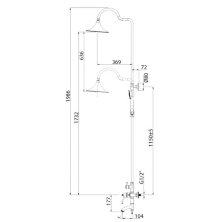 Душевая программа для ванны Lemark Greek (LM5562GG)