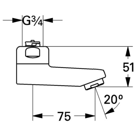 Излив для ванны Grohe 13460 000 (13460000)