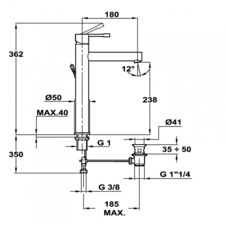 Смеситель для раковины Teka Alaior XL 553620210/00