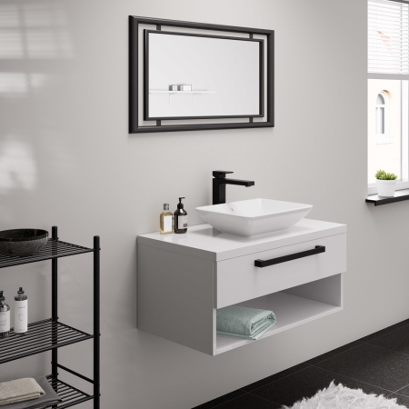 Смеситель для раковины без донного клапана Hansgrohe Vernis Shape 71591670 черный матовый