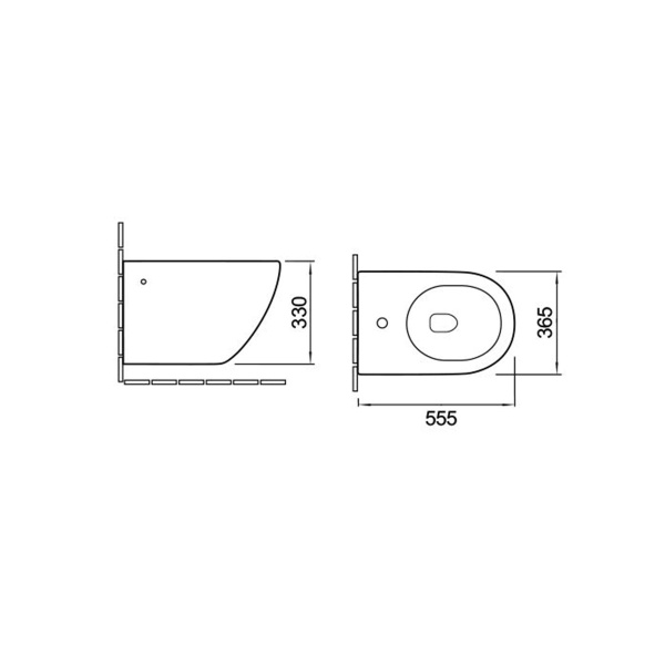 Биде подвесное Vincea Globo VB1-14 белый