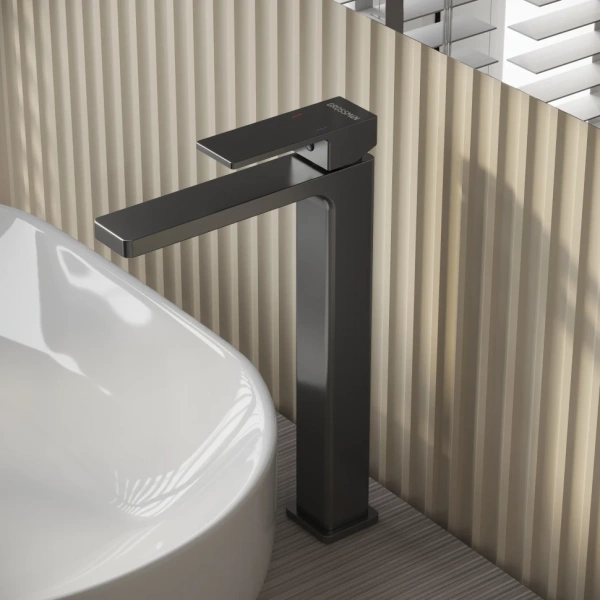 Смеситель для раковины высокий Grossman Style 520.K35.05.420 графит сатиновый