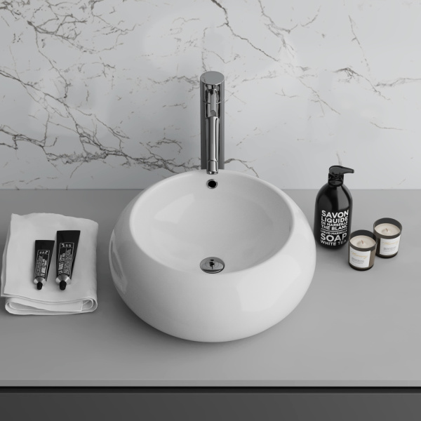 Раковина накладная (42х42) Grossman  GR-3010, белый