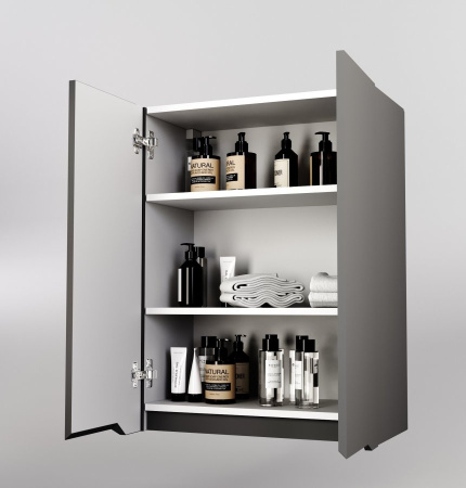 Шкаф подвесной Style Line Марелла мини 60 Люкс Plus СС-00002423 серый матовый