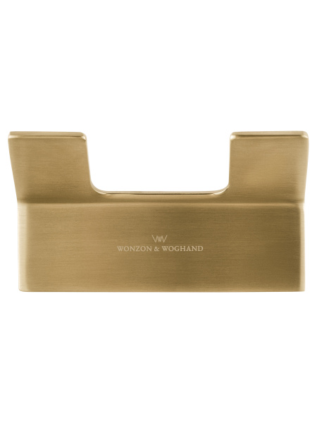 Двойной крючок для ванной WONZON & WOGHAND LOTTE, брашированное золото WW-8325-BG