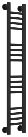 Полотенцесушитель Водяной Прямая Сунержа Богема + (100х15) Матовый Черный 31-0220-1015