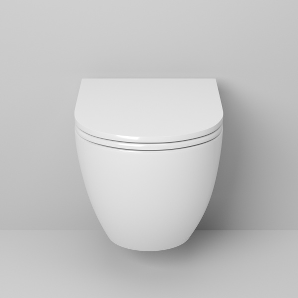 Унитаз подвесной безободковый Grossman  GR-4455S с сиденьем микролифт