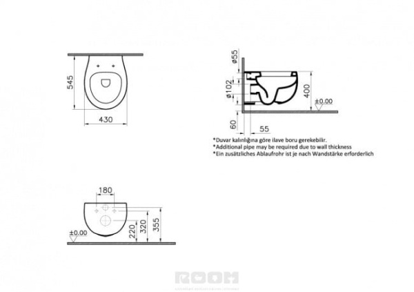 Унитаз подвесной черный, матовый Vitra Memoria 5884B483-0075