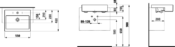 Раковина Laufen Living 8.1343.2.000.109.1