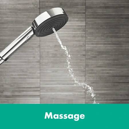 Душевая лейка Hansgrohe Pulsify Select 105 3jet Activation 24100670, черный матовый