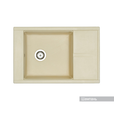 Кухонная мойка Aquaton Делия 78 1A715132DE290 шампань