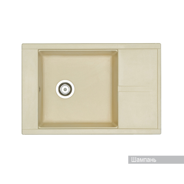 Кухонная мойка Aquaton Делия 78 1A715132DE290 шампань