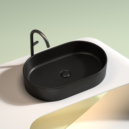 Раковина накладная (60,8х38,5) Ceramica Nova ELEMENT CN6048MB