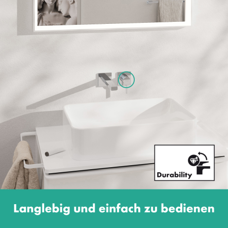 Смеситель для раковины встраиваемый Hansgrohe Tecturis E 73051000 хром