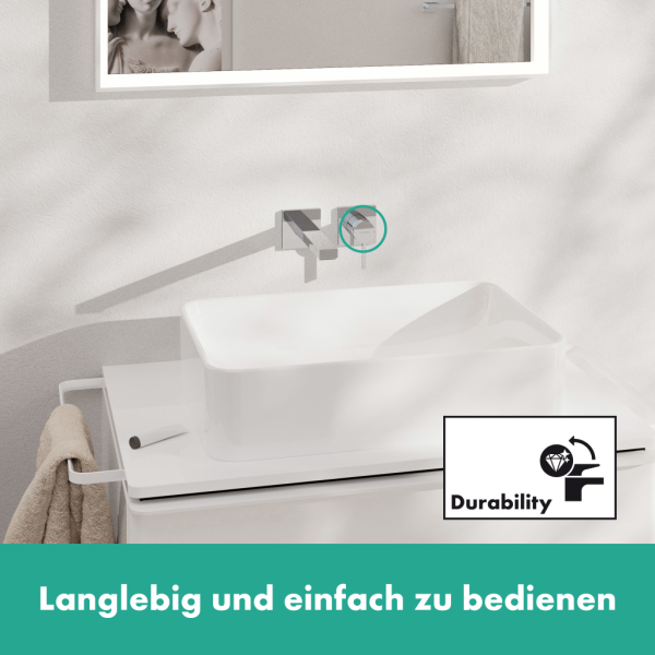 Смеситель для раковины встраиваемый Hansgrohe Tecturis E 73051000 хром