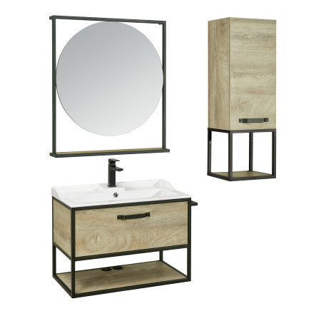 Тумба под раковину Aquaton Лофт Фабрик 80 1A242401LTDU0