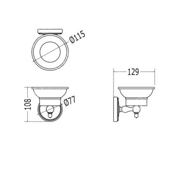 Мыльница Devon & Devon Dorothy DOR401BR