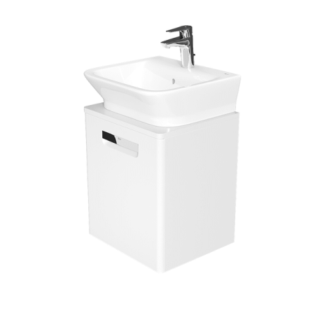 Тумба под раковину Roca The Gap 45 белый глянец ZRU9302880