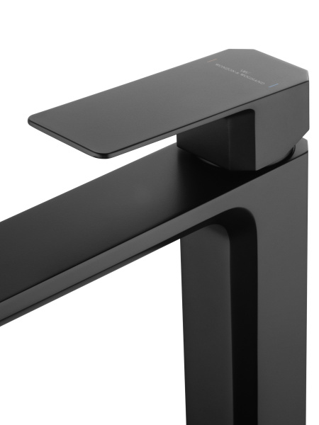 Смеситель для раковины высокий WONZON & WOGHAND DIAMOND, черный матовый WW-88239011-MB