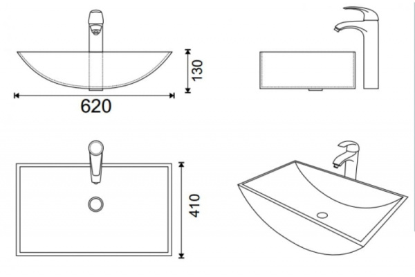 Раковина-чаша Kolpa San KELI SAN