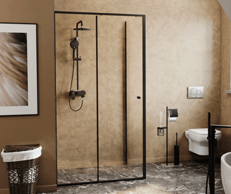 Душевая дверь (140х200) WasserKRAFT Dill 61S31