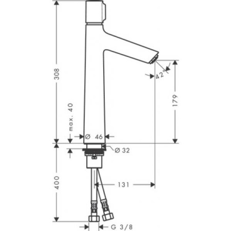 Смеситель для раковины Hansgrohe Talis Select S 72045000