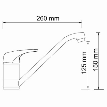 Смеситель для кухни  WasserKRAFT Oder 6307