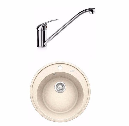 Комплект Blanco RIONA 45 (жасмин) + DARAS (хром) 521399D1
