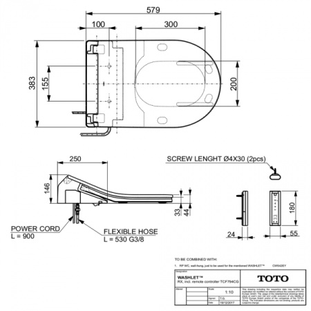 Подвесной унитаз TOTO CW542EY