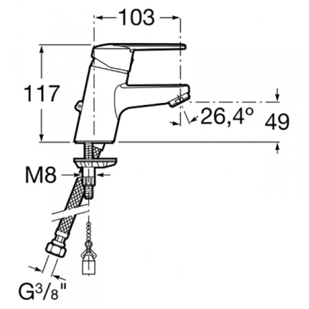 Смеситель для раковины Roca Victoria 5A3125C00