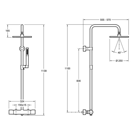 Душевая система Jacob Delafon Toobi E8993-CP
