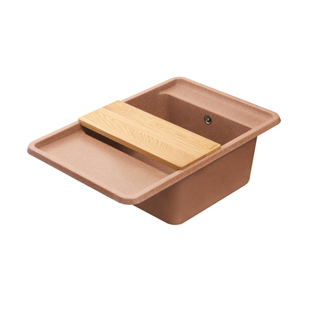 Кухонная мойка Aquaton Беллис 78 1A725032BS270 терракот