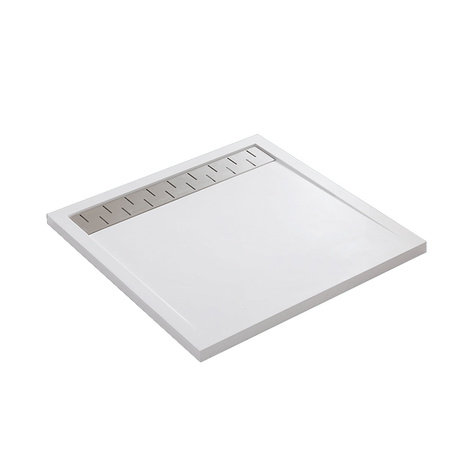 Душевой поддон из искусственного камня  (90х90) Vincea VST-2SR39090W, белый матовый