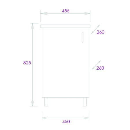 Тумба под раковину напольная Onika Тимбер 45 104509