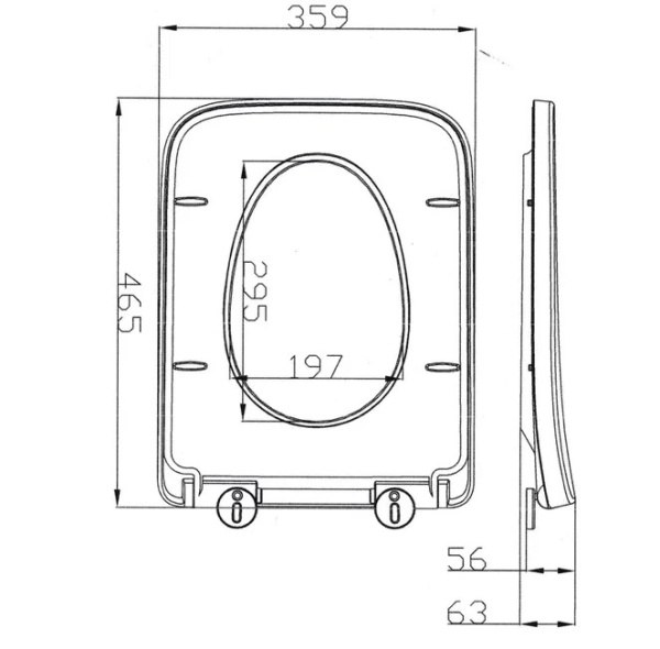 Крышка-сиденье Arrow PG004-ZPA