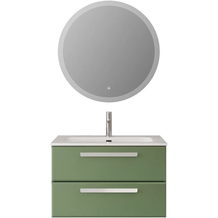 Тумба под раковину Cezares ECO-CER-N-800-2C-SO-PS-P Фисташковый Софт без ручек