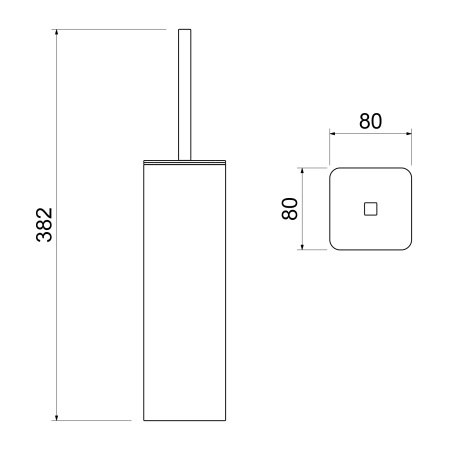 Ершик туалетный Timo Torne 43161/03