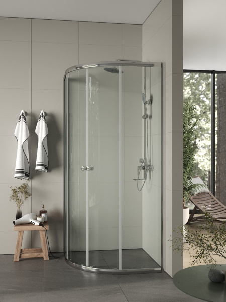 Душевой уголок без поддона (88х88) Agger A01-090TCR/G хром