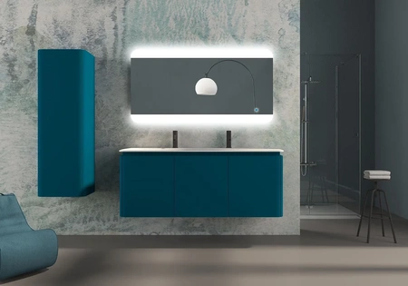 Тумба под раковину 140 Cezares Stylus 55232 Blu Petrolio (без раковины)
