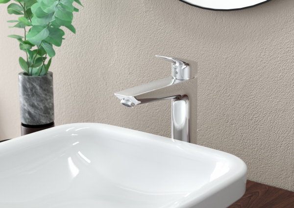 Смеситель для раковины с донным клапаном Hansgrohe Logis 71090000 хром