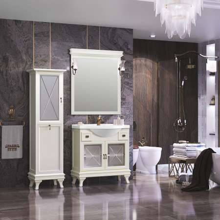 Тумба под раковину Opadiris Борджи 85  00-00006742 слоновая кость (без раковины)