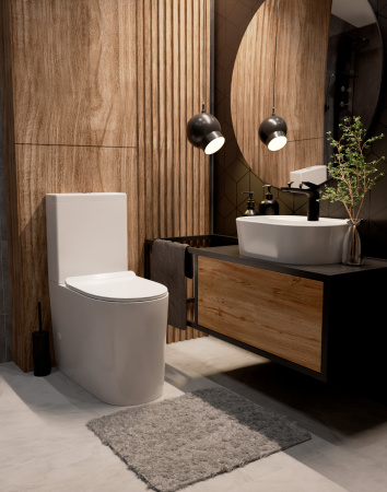 Чаша унитаза напольного безободковый  AQUAme AQM1001